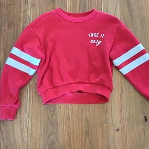 Take it Easy crop sweater